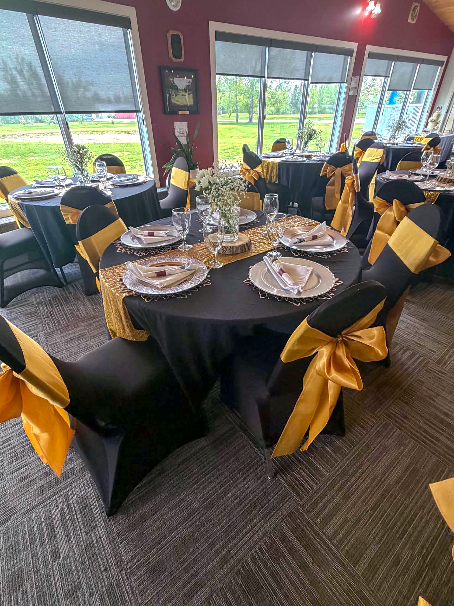 Interior of RR & 3A's Cafe — warm dining room at the Melfort Golf & Country Club